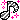 ゼブラ柄(音符) ﾃﾞｺﾒ絵文字